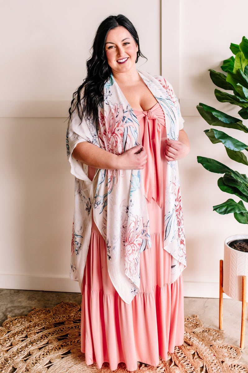 Maxi Dress In Soft Pink Carnation – Perfectly Paisley Boutique