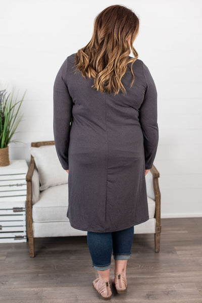 Copy of Colbie Cardigan - Light Gray IN STORE