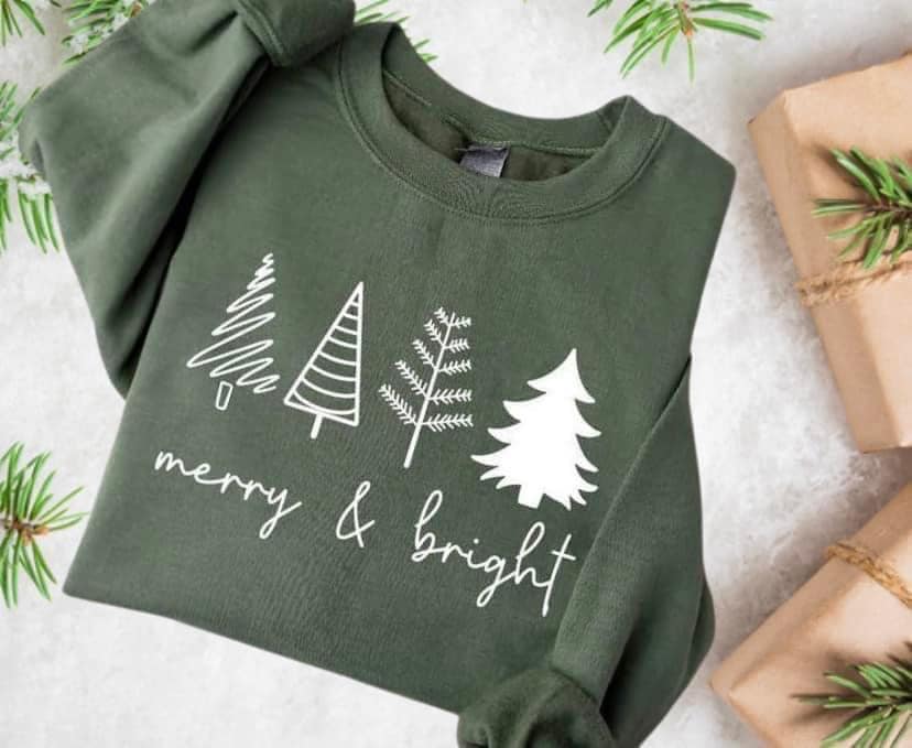 Merry & Bright Sweatshirtb