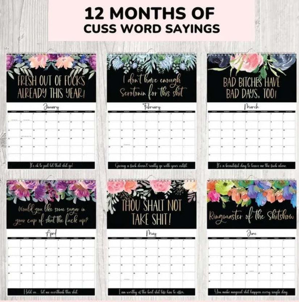 2024 Sweary Calendar