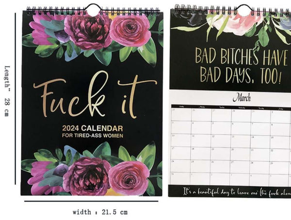 2024 Sweary Calendar