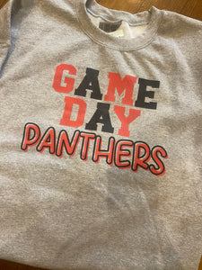 Copy of Game Day Panthers crewneck sweatshirt