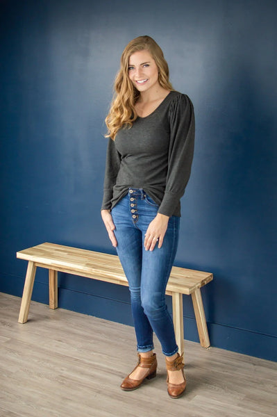 Puff Sleeve Sweater*