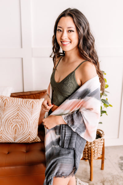 Hold Me Tight Bralette In Moss