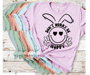 Don't Worry Be Hoppy bunny tee
