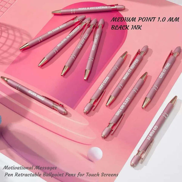 Rose Gold positive vibe pens