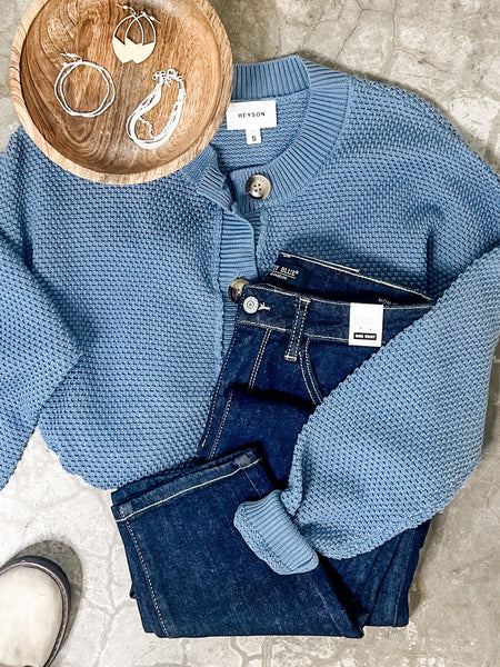 High Waisted Judy Blue Straight Leg Mom Jeans In Dark Wash*