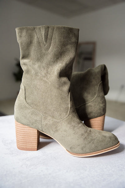 Wicked Boots in Olive