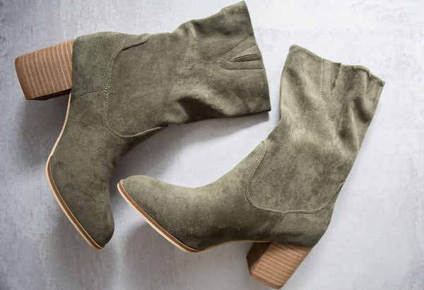 Wicked Boots in Olive