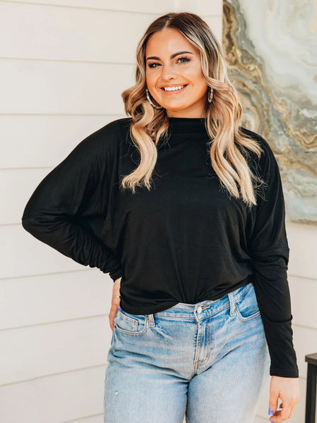 BOOSTED BASIC IN BLACK LONG SLEEVE TEE