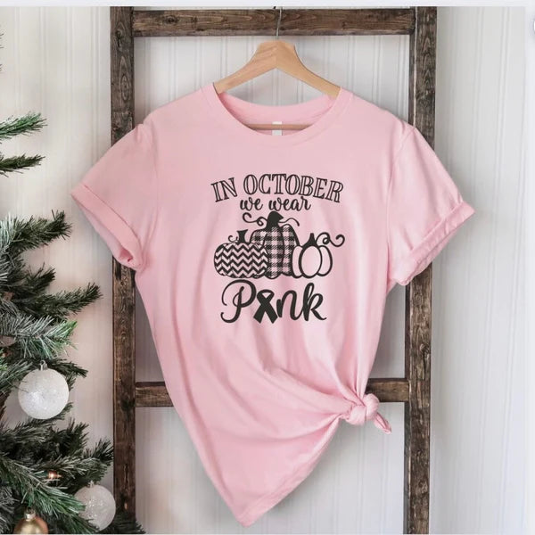 In October we wear pink tee