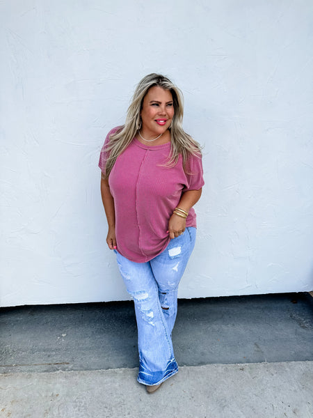 Sophia ribbed top