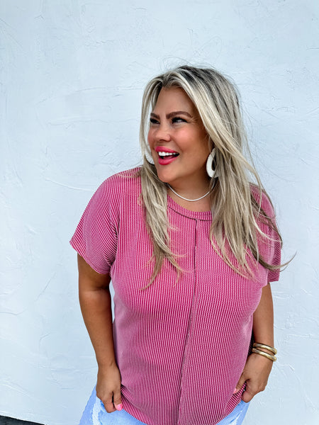 Sophia ribbed top