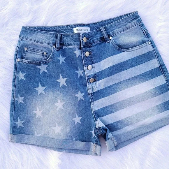 *Stars & Stripes denim shorts
