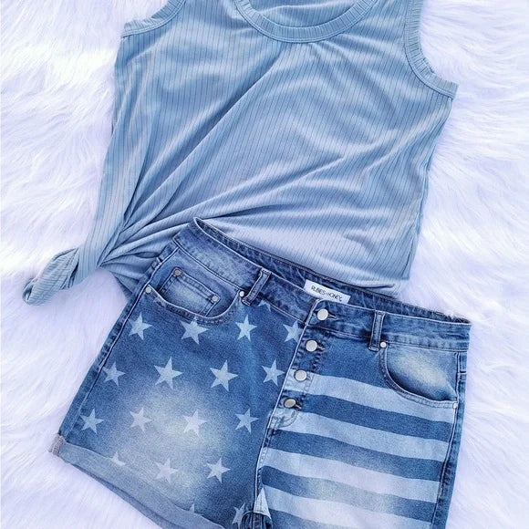 *Stars & Stripes denim shorts