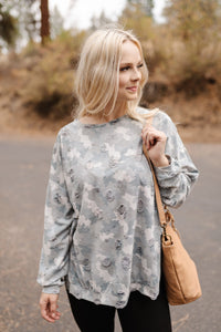 Copy of No Need To Be Distressed Top In Camo