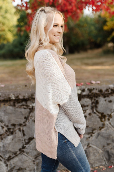 Copy of Step Out Of The Boxy Sweater In Mauve