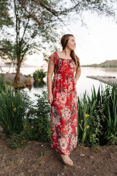 Copy of A Walk In The Sunset Maxi Dress