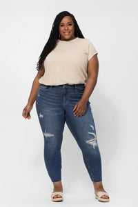 Spice it Up Vintage cut off Judy Blue Relaxed Jeans