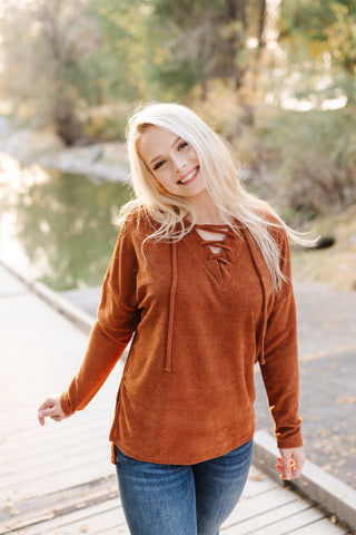 *Cheers To Fall Sweater In Rust