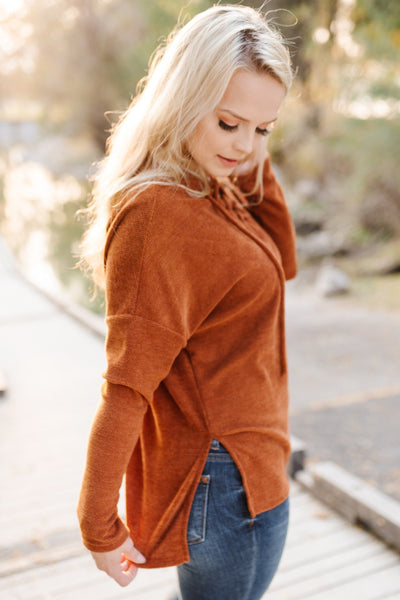 *Cheers To Fall Sweater In Rust