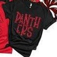 Panther red glitter tee