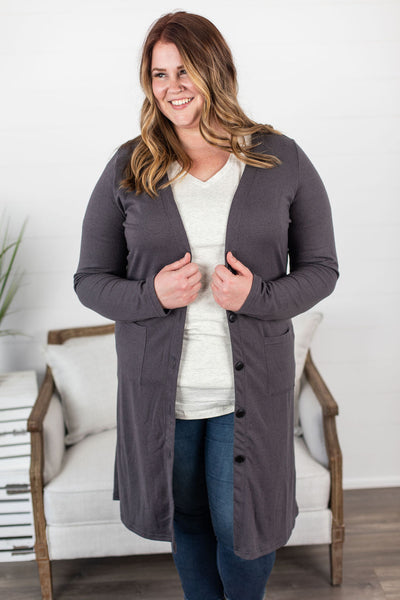 IN STOCK Colbie Cardigan - Classic Grey FINAL SALE