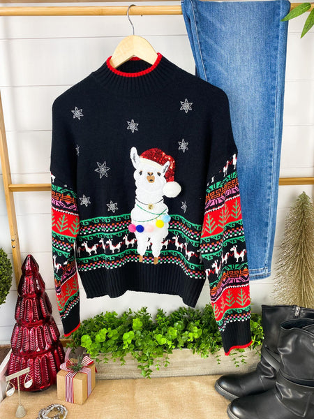 IN STOCK Llama Jolly Jingle Sweater