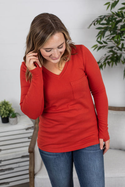 IN STOCK Hadley Long Sleeve - Pumpkin