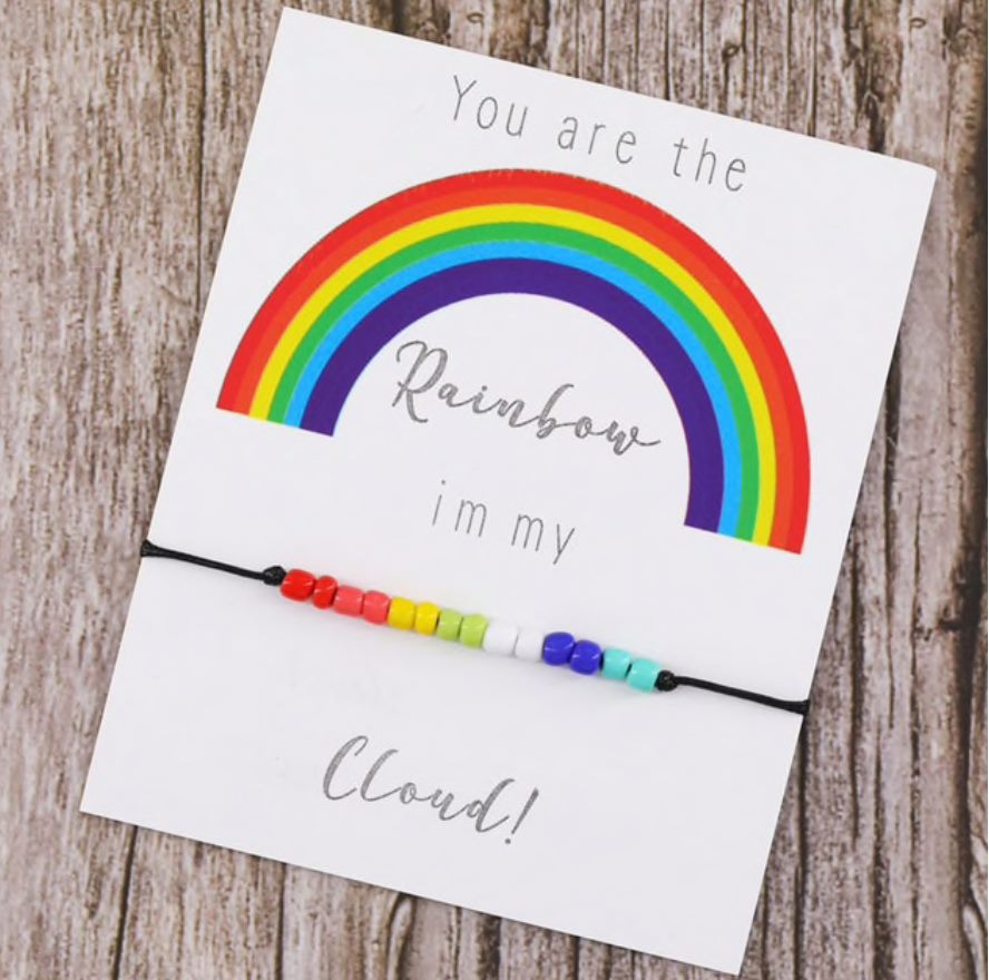 Rainbow in my clouds bracelet