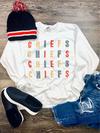 KC Chiefs colorblock sweatshirt