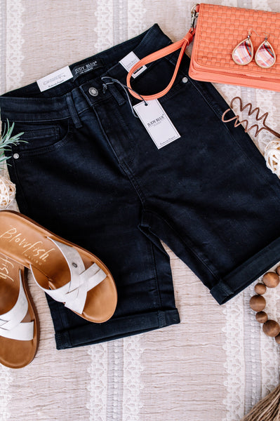 *Black Bermuda Judy Blue Shorts