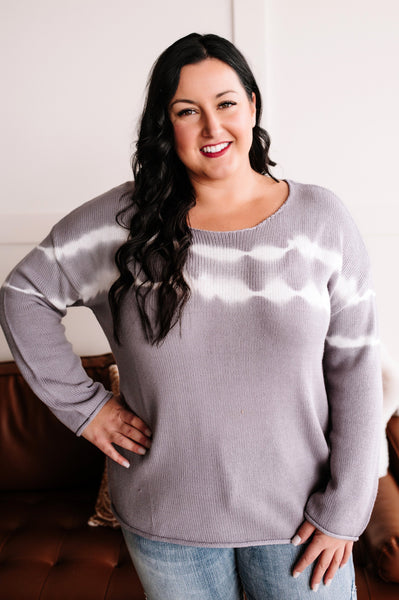 Dye For You Knit Sweater In Lilac