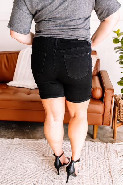 *Black Bermuda Judy Blue Shorts