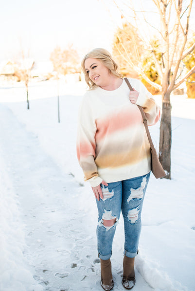 *Double Dipped Sweater in Coral