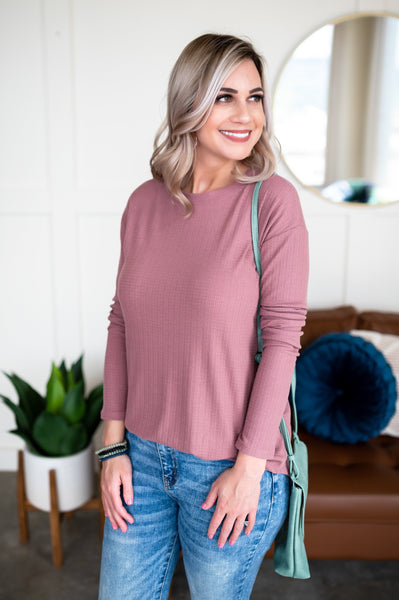 Never Be Basic Summer Knit Top In Rose