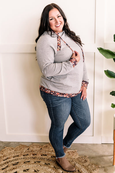 Tummy Control Frayed Hem With Side Slit Skinny Judy Blue Jeans