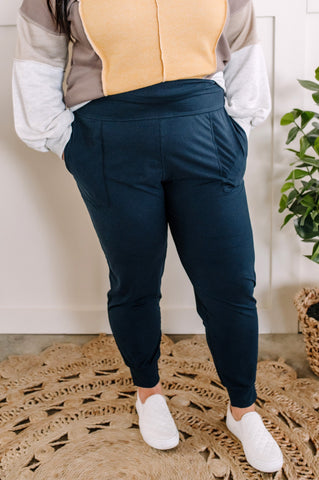 Buttery Soft Joggers With Pockets In Nocturnal Navy