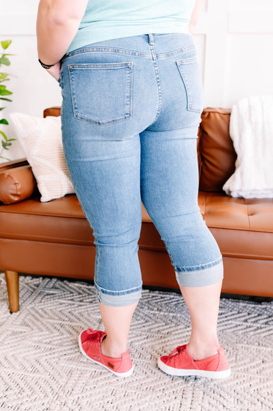 Midrise Judy Blue Capri Jeans