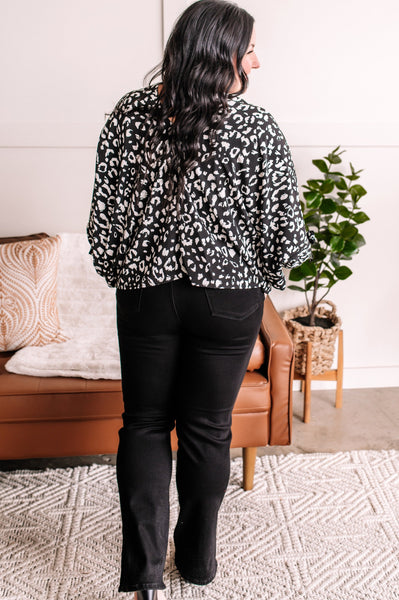 Stand Your Ground Dolman Blouse In Animal Print