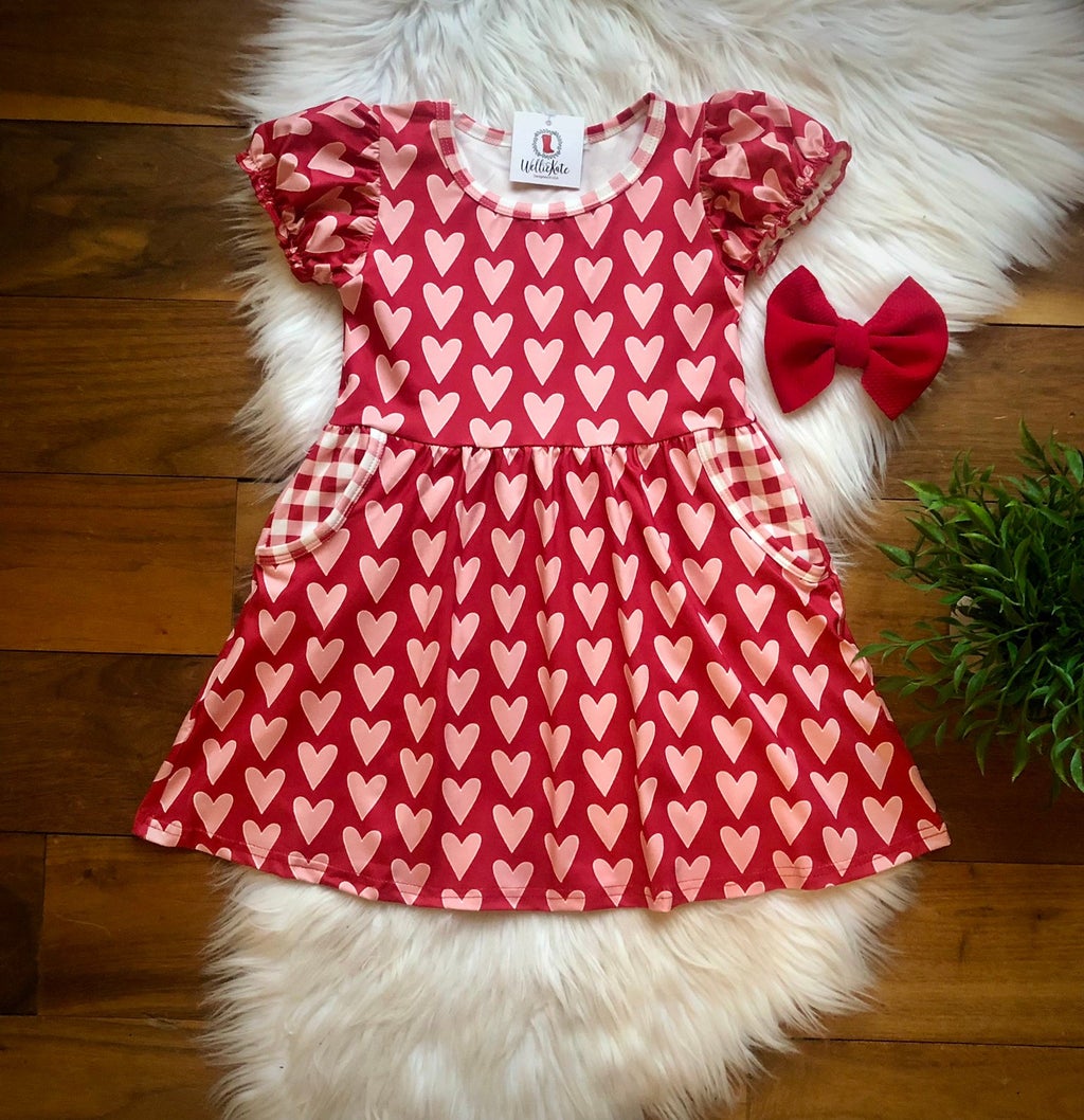 Country hearts dress