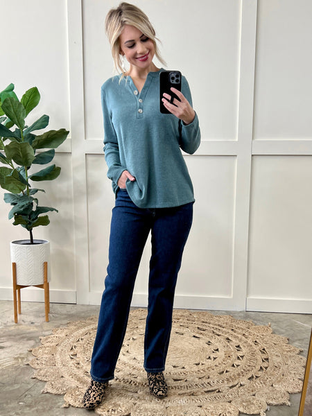 High Waisted Tummy Control Straight Leg Judy Blue Jeans IN STORE