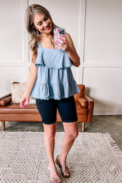 *Black Bermuda Judy Blue Shorts