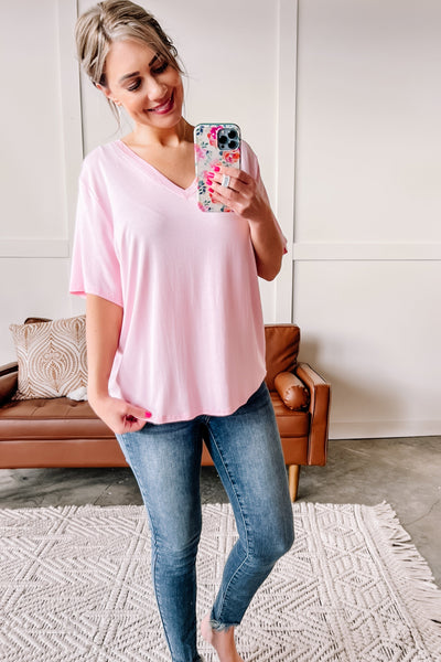 One For The Tee In Baby Pink*
