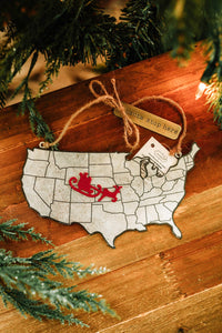 11.24 Assorted Map Christmas Ornaments 11.24