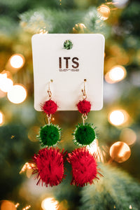 11.24 Pom Pom Earrings In Christmas Day 11.24