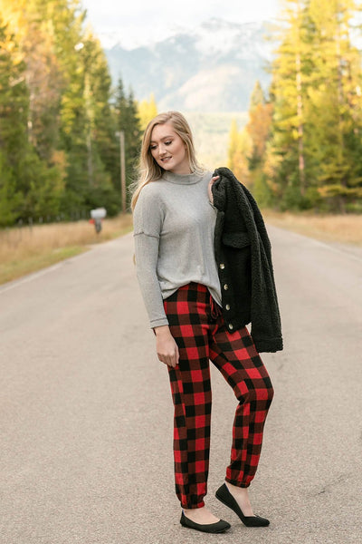 Winter In The Rockies Plaid Joggers