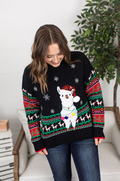 IN STOCK Llama Jolly Jingle Sweater