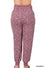 CRANBERRY LEOPARD HIGH-WAISTED SMOCKED LOUNGE JOGGER