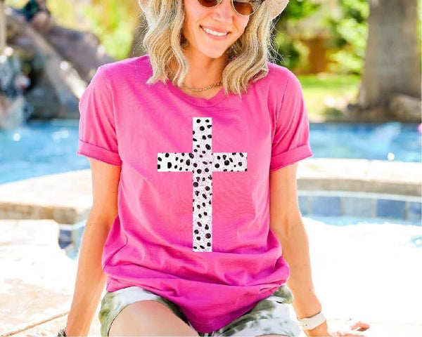 Spotted cross tee